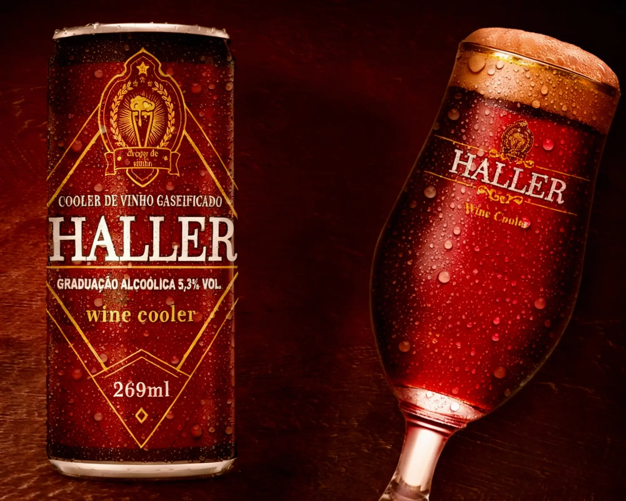 Embalagem premium do cooler de vinho Haller