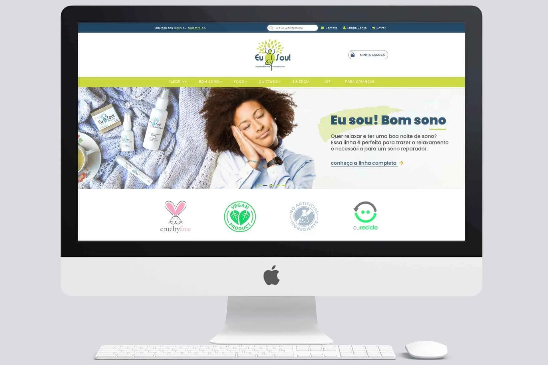 Tema Iluria Eu Sou Natural - Produtos Naturais